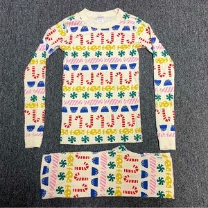 Hanna Andersson Cotton Holiday Candy Pajamas Stocking Sweets Size 150 cm or 12
